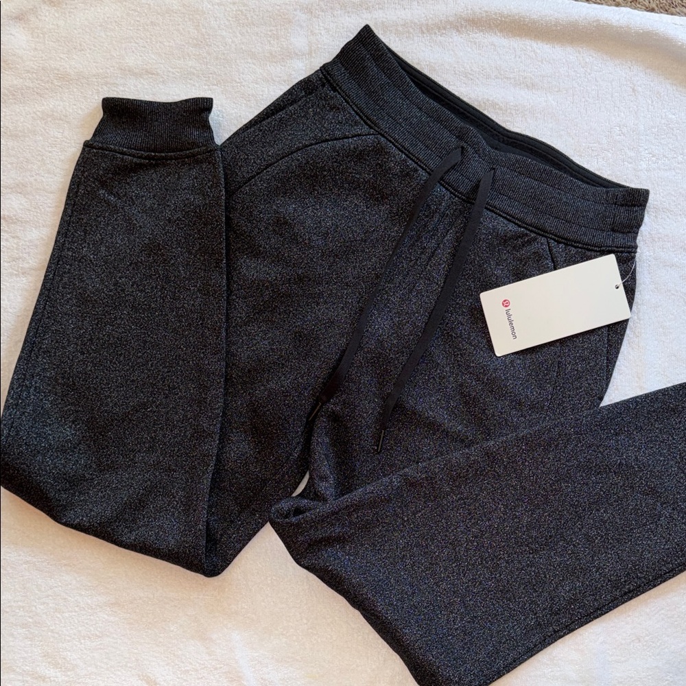 lululemon athletica Scuba HR Black Sparkl Joggers